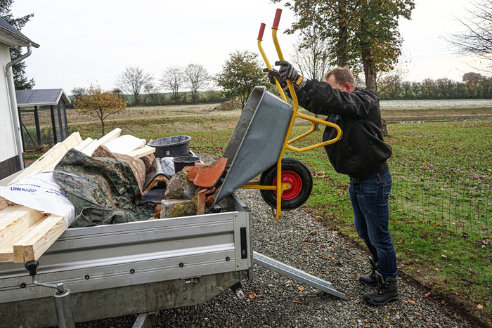 Trailerrampe til sidemontering 100 x 47 x 21,5 cm